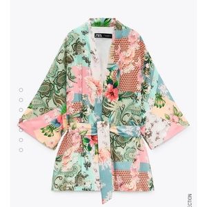 Zara Patchwork Printed Kimono -Italian Fabric
